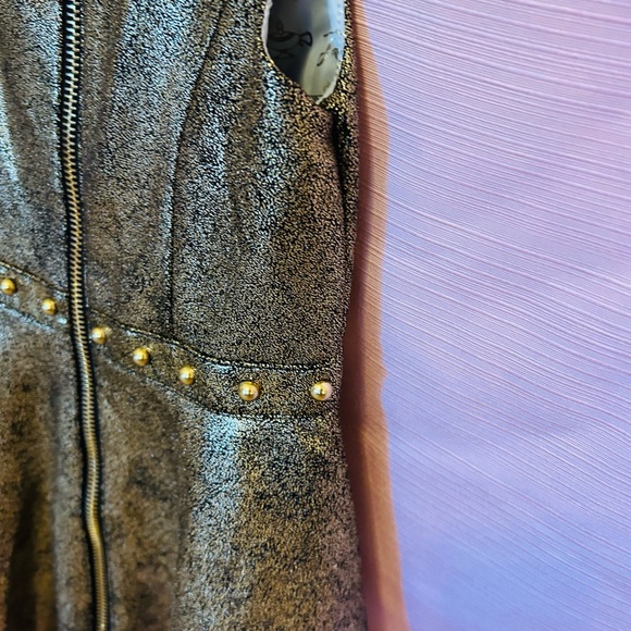 Girls Disney Jasmine Dress Gold Flared Size 5/6 New Zip genie lamp lantern pull - Picture 4 of 8